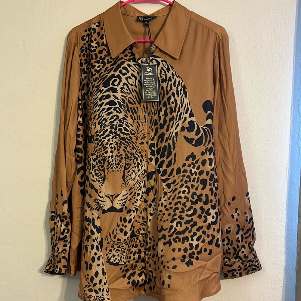 Button up DG2 leopard shirt